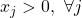x_j > 0,\ \forall j